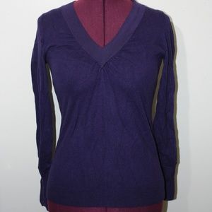 Dark Purple Ann Taylor Sweater Womens Size M